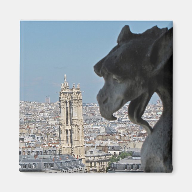 Magnet: Notre-Dame de Paris - Gargoyle Magnet (Framsidan)