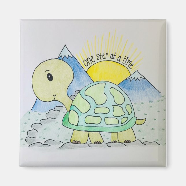 Magnet "One Step at a Time" (Framsidan)