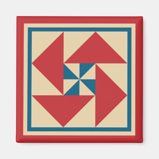 Magnet - Patriotic Spin Quilt Square (Framsidan)