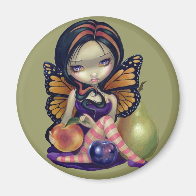 Magnet "Persika, Plommon, Pear" (Framsidan)