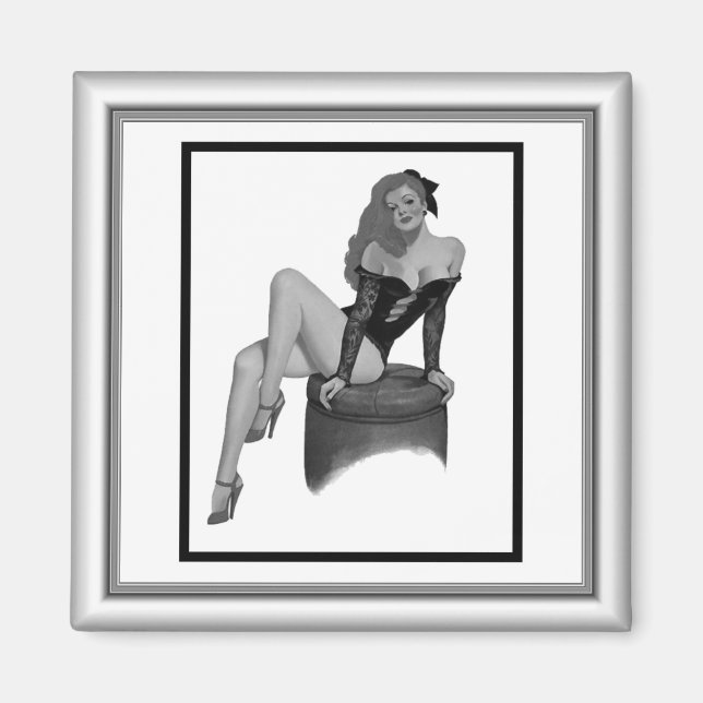 Magnet Pin up Flickor Vintage (4) 2 (Framsidan)