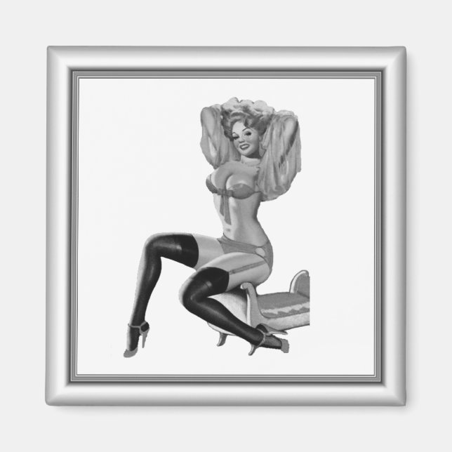 Magnet Pin up Flickor Vintage (6) 2 (Framsidan)