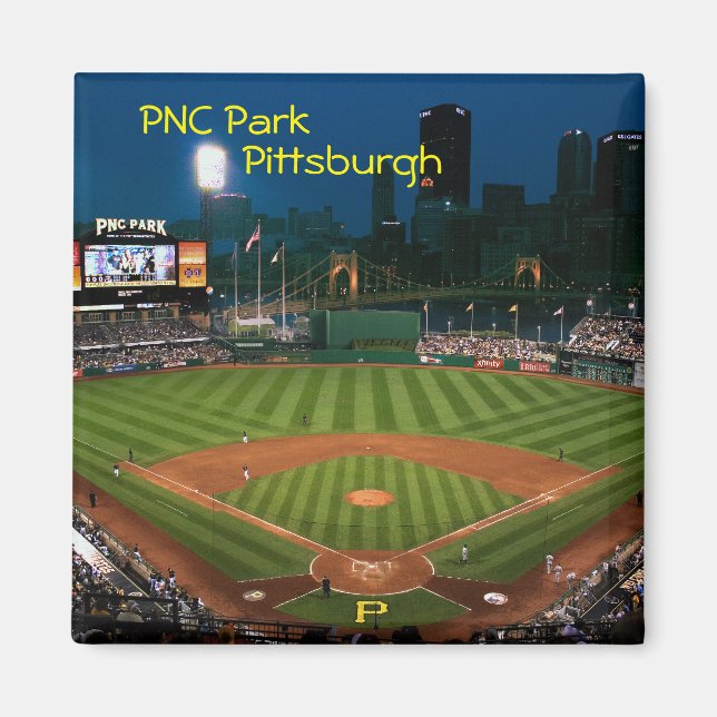Magnet-PNC Park Pittsburgh på natten Magnet (Framsidan)