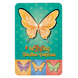 Magnet - Pop Butterflies - Buellton.Art