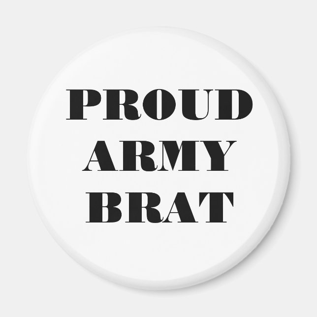 Magnet Proud Army Brat (Framsidan)