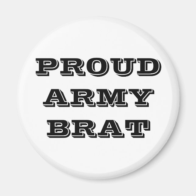 Magnet Proud Army Brat (Framsidan)