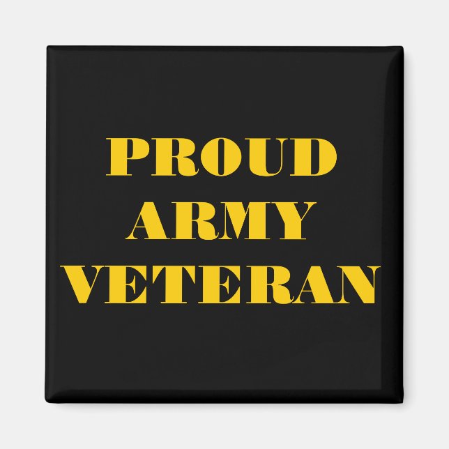 Magnet Proud Army Veteran (Framsidan)