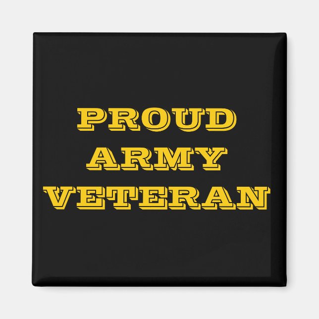 Magnet Proud Army Veteran (Framsidan)