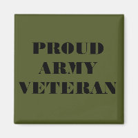 Magnet Proud Army Veteran