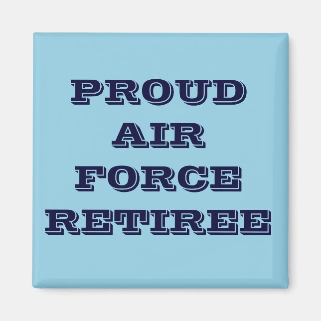 Magnet Proud Luft Force Retiree (Framsidan)