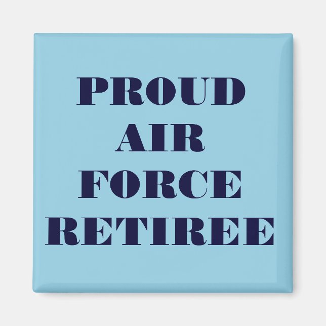 Magnet Proud Luft Force Retiree (Framsidan)