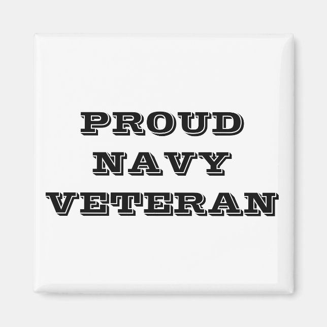 Magnet Proud Navy Veteran (Framsidan)