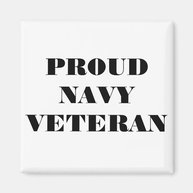 Magnet Proud Navy Veteran (Framsidan)