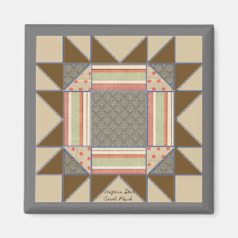 Magnet Quilt Block Mönster ’Arizona Star’