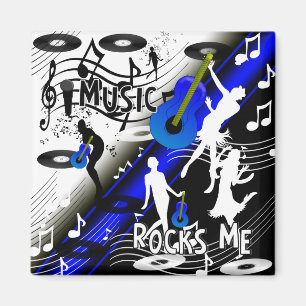 Magnet Retro Rock 'N' Roll Musik Rockar Mig