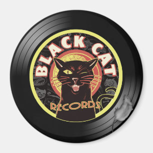 Magnet - Retro Vinyl Jazz-katt