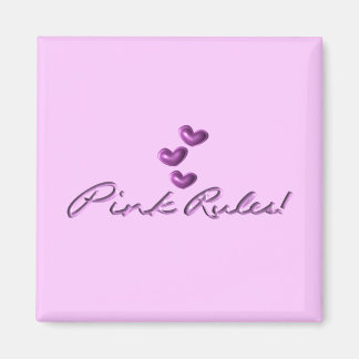 Magnet - Rosa Regler 3 Hjärter