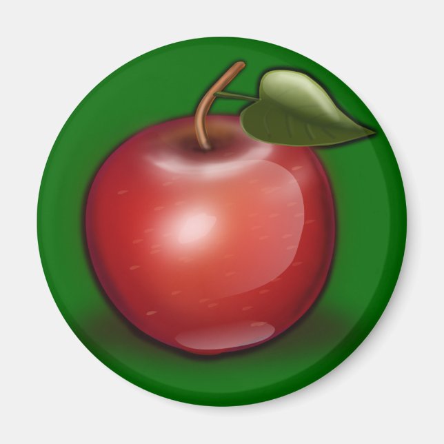 Magnet - Rött äpple (Framsidan)