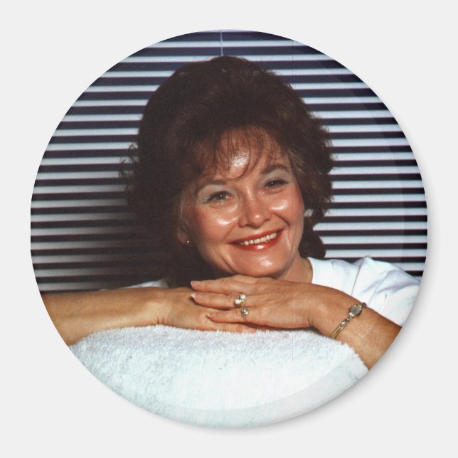 Magnet, Round Anpassningsbar Photo Magnet (Framsidan)