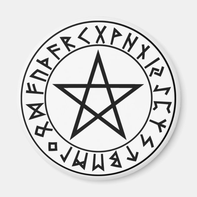 magnet Rune Pentacle (Framsidan)