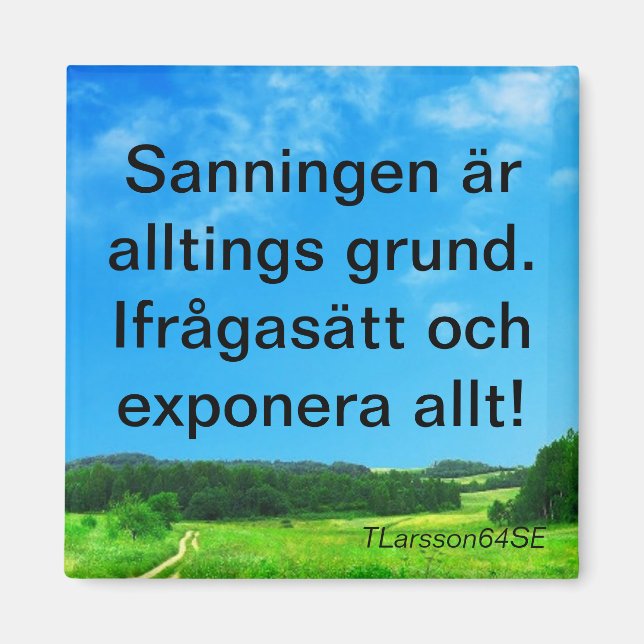 Magnet — Sanningen (Framsidan)