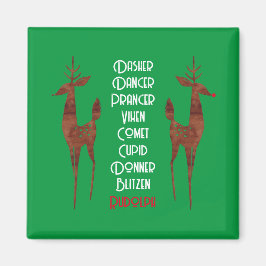 Magnet - Santa's Reindeer - Rudolph