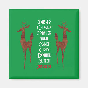 Magnet - Santa's Reindeer - Rudolph
