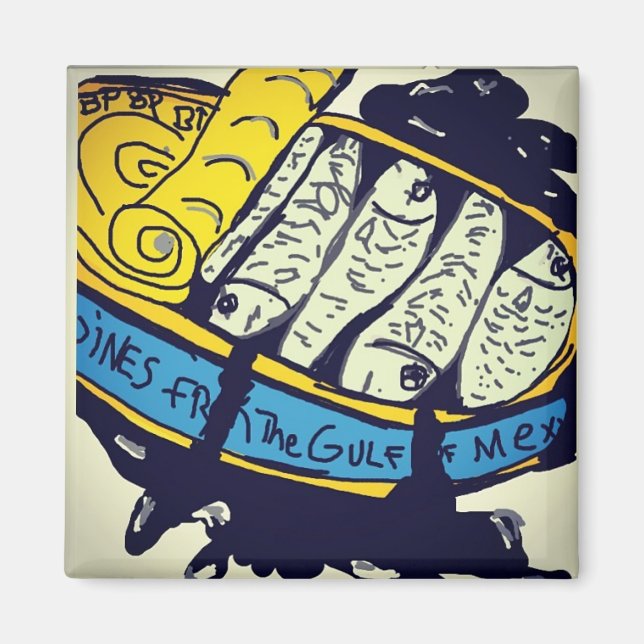 magnet: SARDINES BUKT OF MEXICO Magnet (Framsidan)