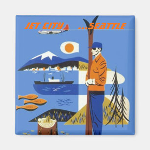 MAGNET SEATTLE WASHINGTON FÖR SOUVENIR FÖR