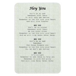 magnet sheet-Hey you -