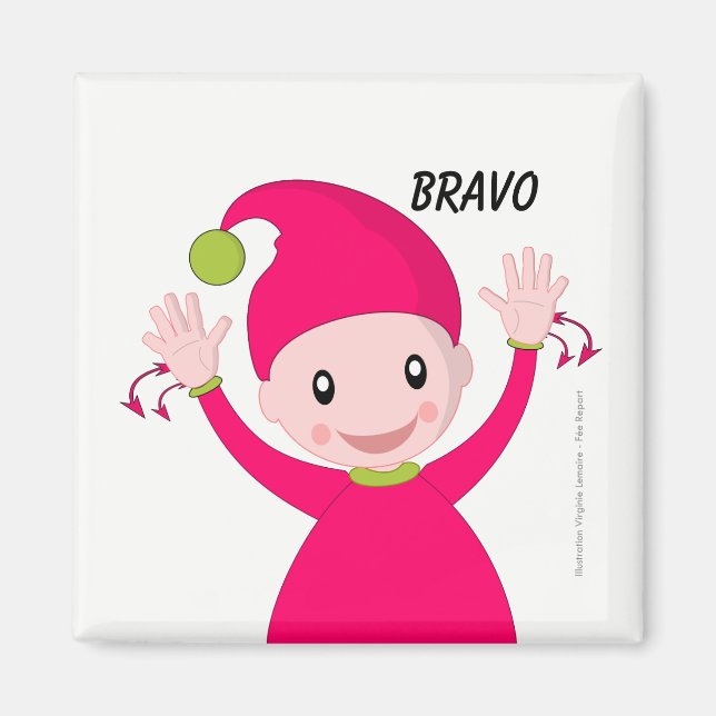 Magnet signe LSF bravo (Framsidan)