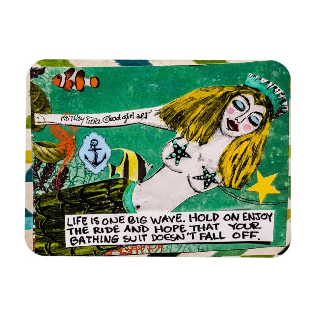 Magnet-sjöjungfru Magnet (Horisontell)