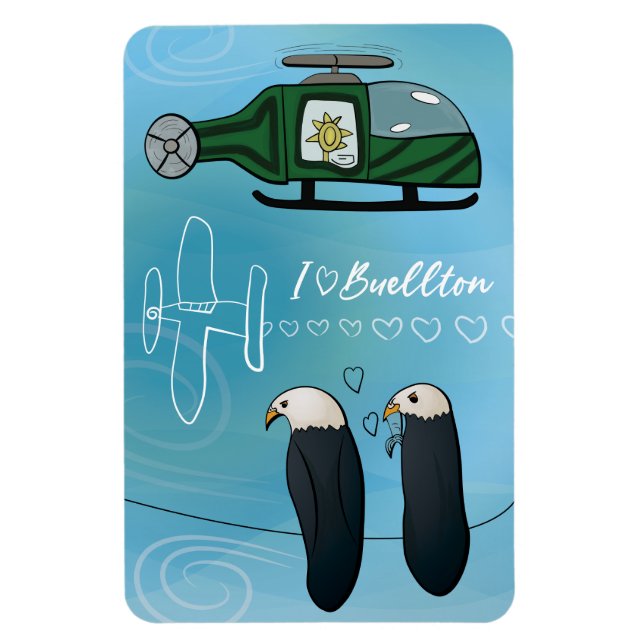 Magnet - skrivet i Himmel (Vertikal)