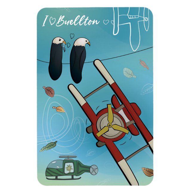 Magnet - skrivet i Himmel (Vertikal)