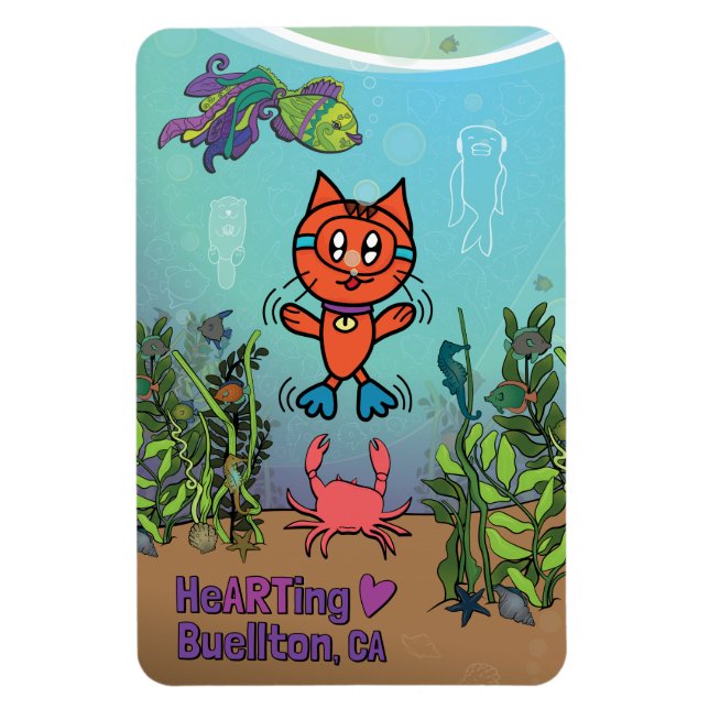 Magnet - Skubaskat - Buellton.Art (Vertikal)