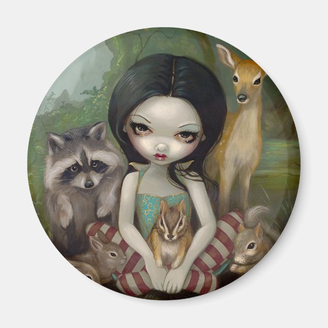 Magnet "Snö White and her Animal Friends" (Framsidan)