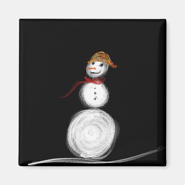 Magnet Snögubbe (Framsidan)