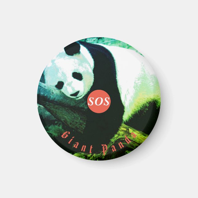 Magnet SOS Panda (Framsidan)
