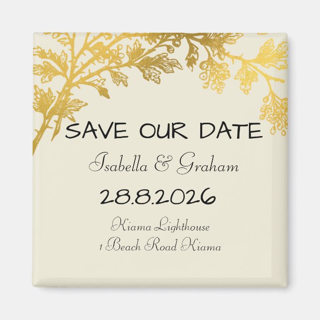 Magnet - Spara vårt datum (Framsidan)