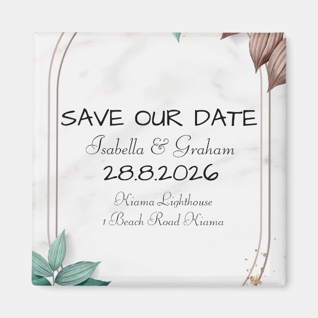 Magnet - Spara vårt datum (Framsidan)