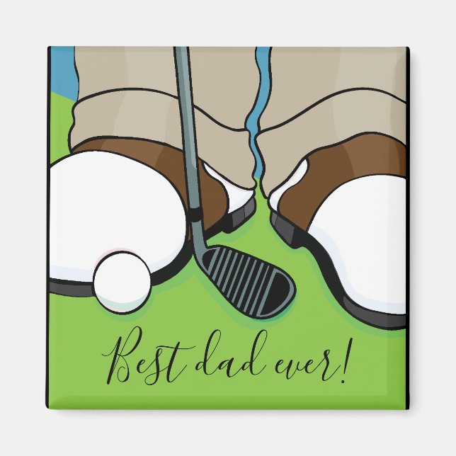 Magnet Square Bästa Pappa någonsin (Framsidan)