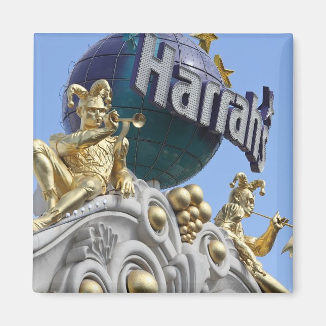 Magnet, square, Las Vegas, Harrah's Magnet (Framsidan)