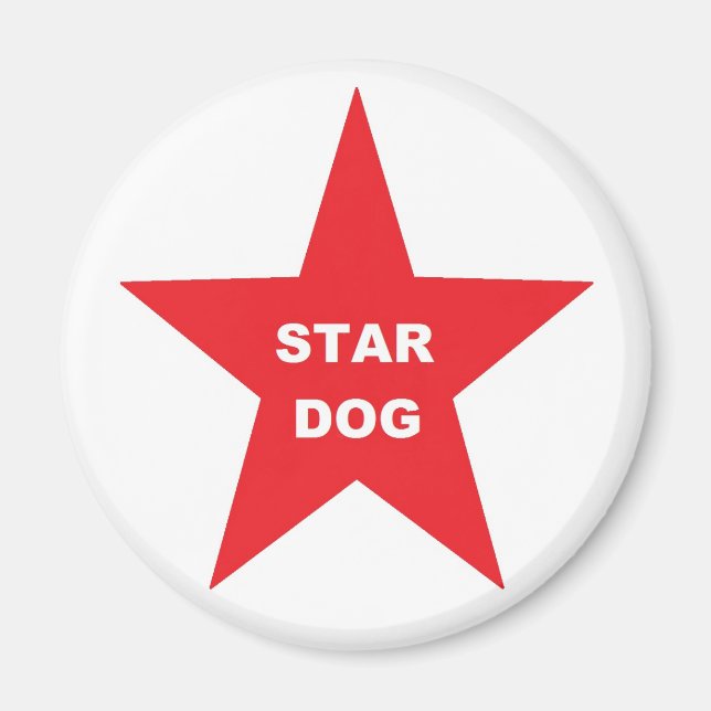Magnet Star Hund på Red Star (Framsidan)