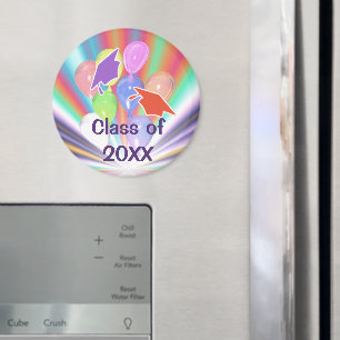 Magnet studenten Firande Caps and Balloons Magnet