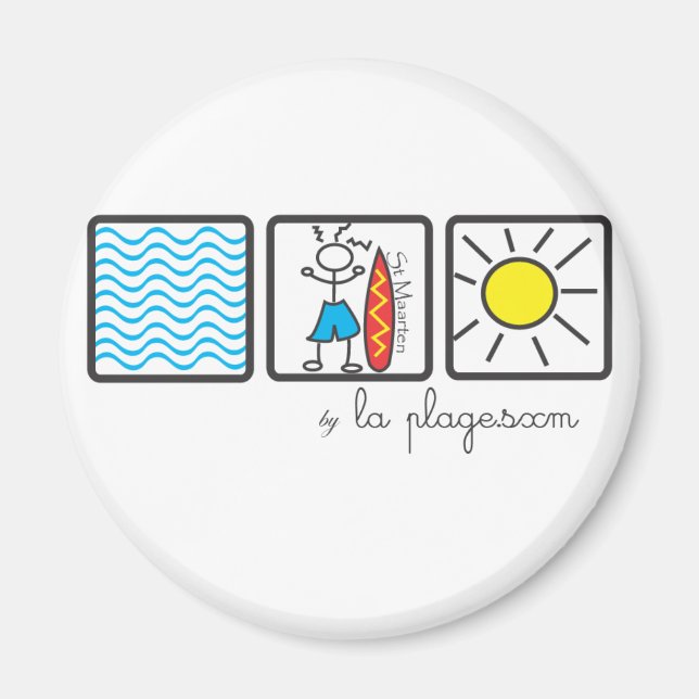 Magnet surf boy waves sxm (Framsidan)