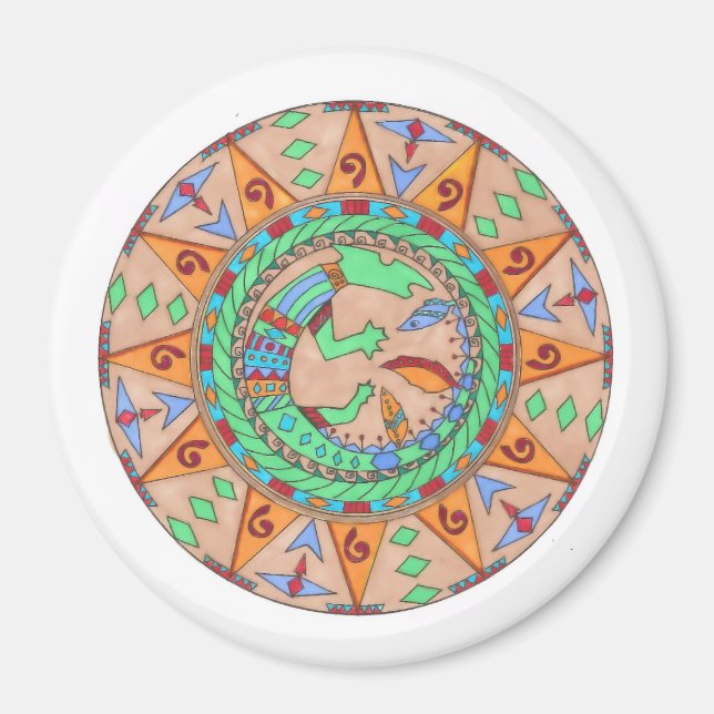 Magnet, sydvästra Amerikanska mandala Magnet (Framsidan)