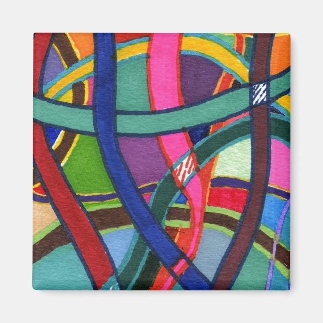 Magnet "Tangled Weave"-Abstrakt (Framsidan)