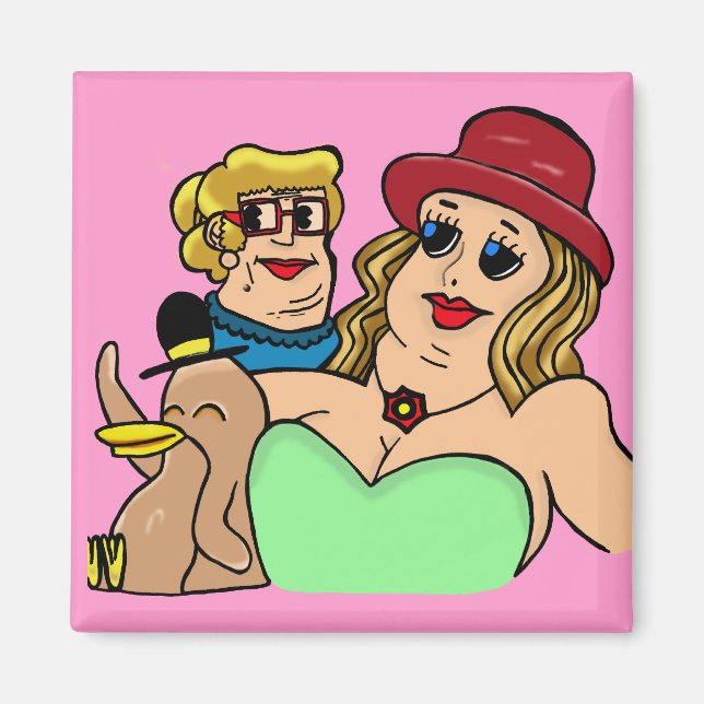 magnet "tecknad art" (Framsidan)