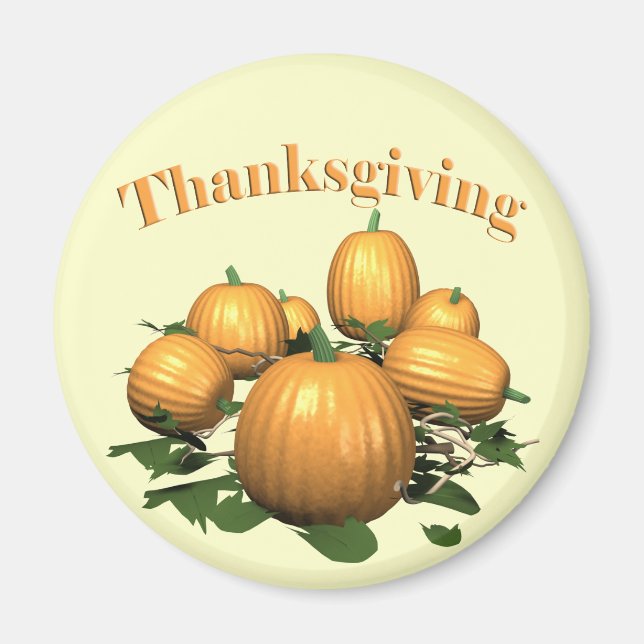 Magnet - Thanksgiving Pumpkin Patch (Framsidan)