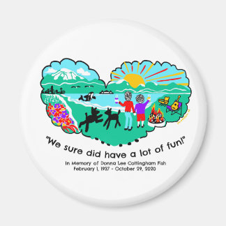 Magnet till minne av Donna LC Fish